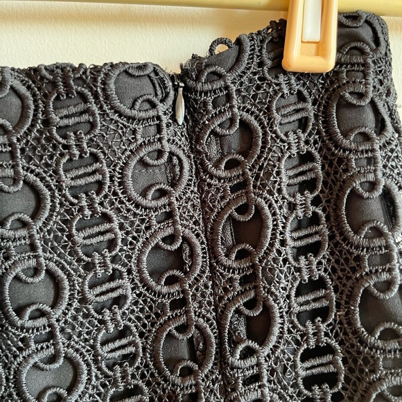 SANDRO Richard Chain-link Lace Skirt In Black - Picture 5 of 11